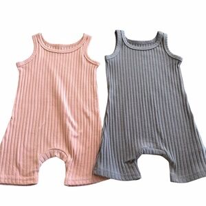 2Short Romper Sleeveless Unitard Romper